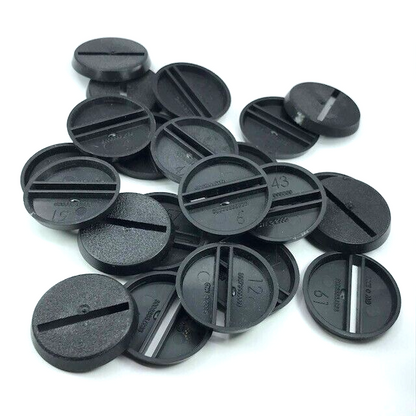 Original Games Workshop 25mm Round Slotta Bases - Warhammer 40K X2841