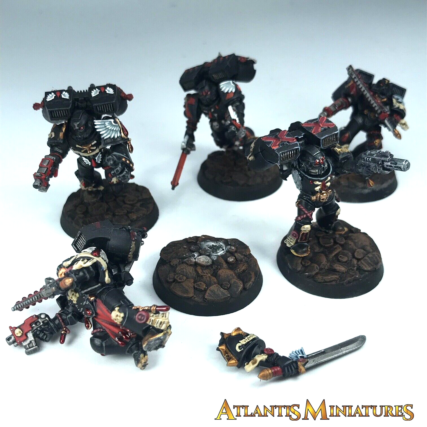 Painted Blood Angels Death Company Space Marines - Warhammer 40K C1075