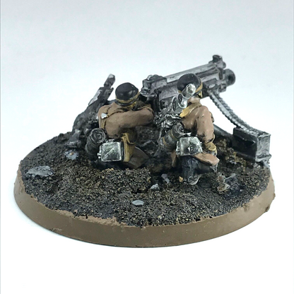 Steel Legion Heavy Bolter Team Imperial Guard - Warhammer 40K Painted C1342