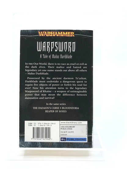 Warpsword Malus Darkblade Book - Dan Abnett & Mike Lee Games Workshop M548