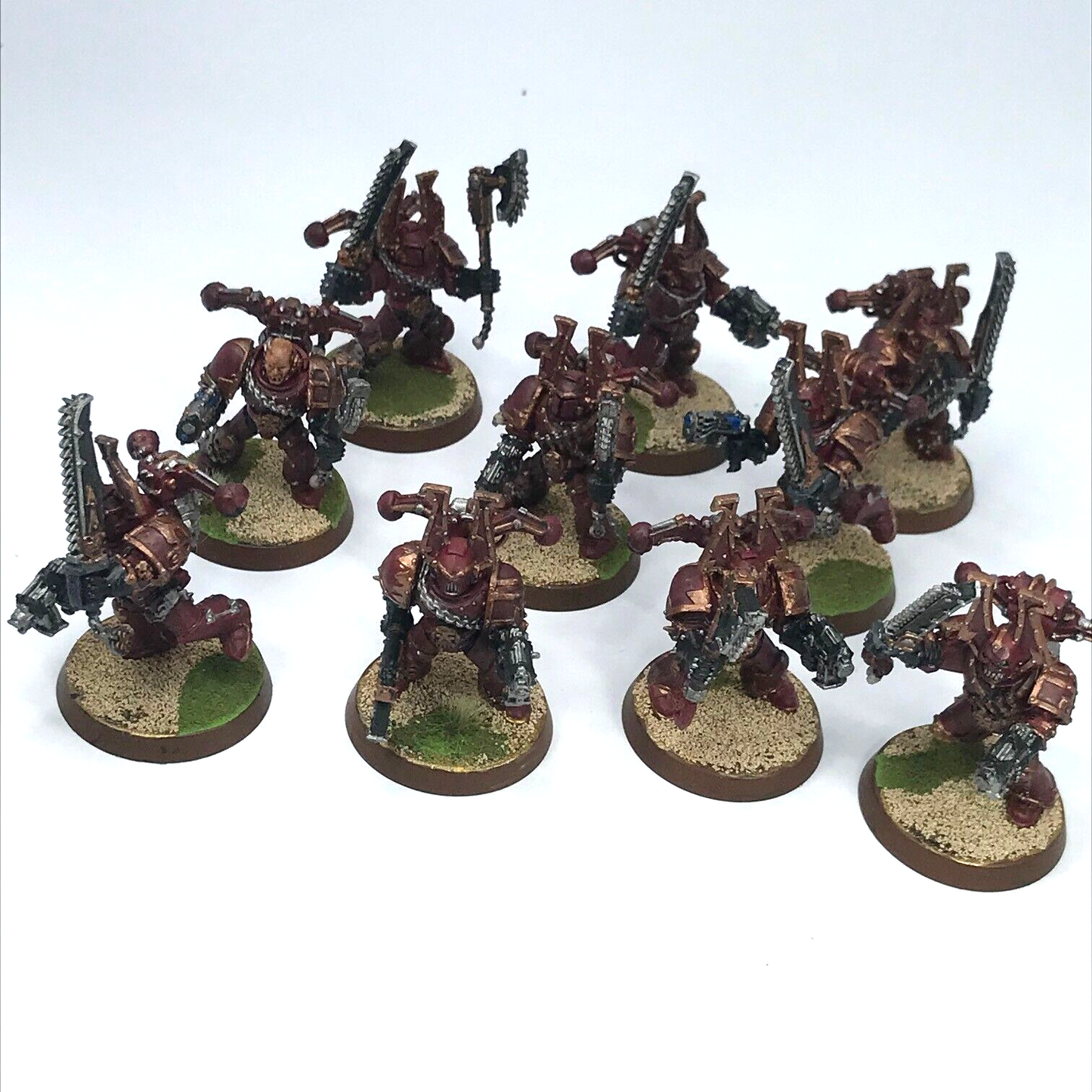 Chaos Space Marines Khorne Bezerker Squad - Painted - Warhammer 40K C2584