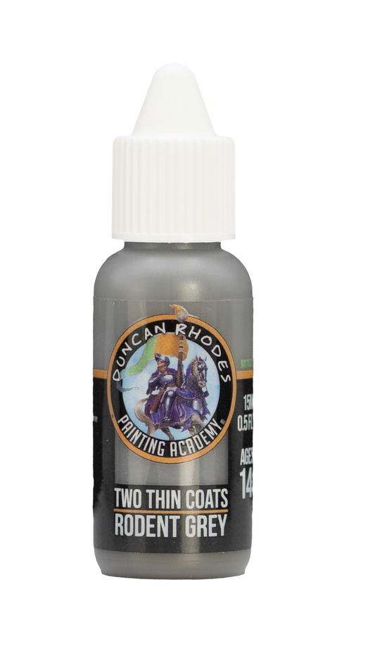 Rodent Grey Two Thin Coats Paints Duncan Rhodes Painting Academy - 15ml