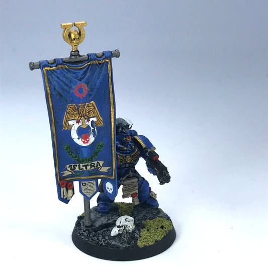 Classic Space Marine Ultramarine Company HQ Banner - Warhammer 40K C3760