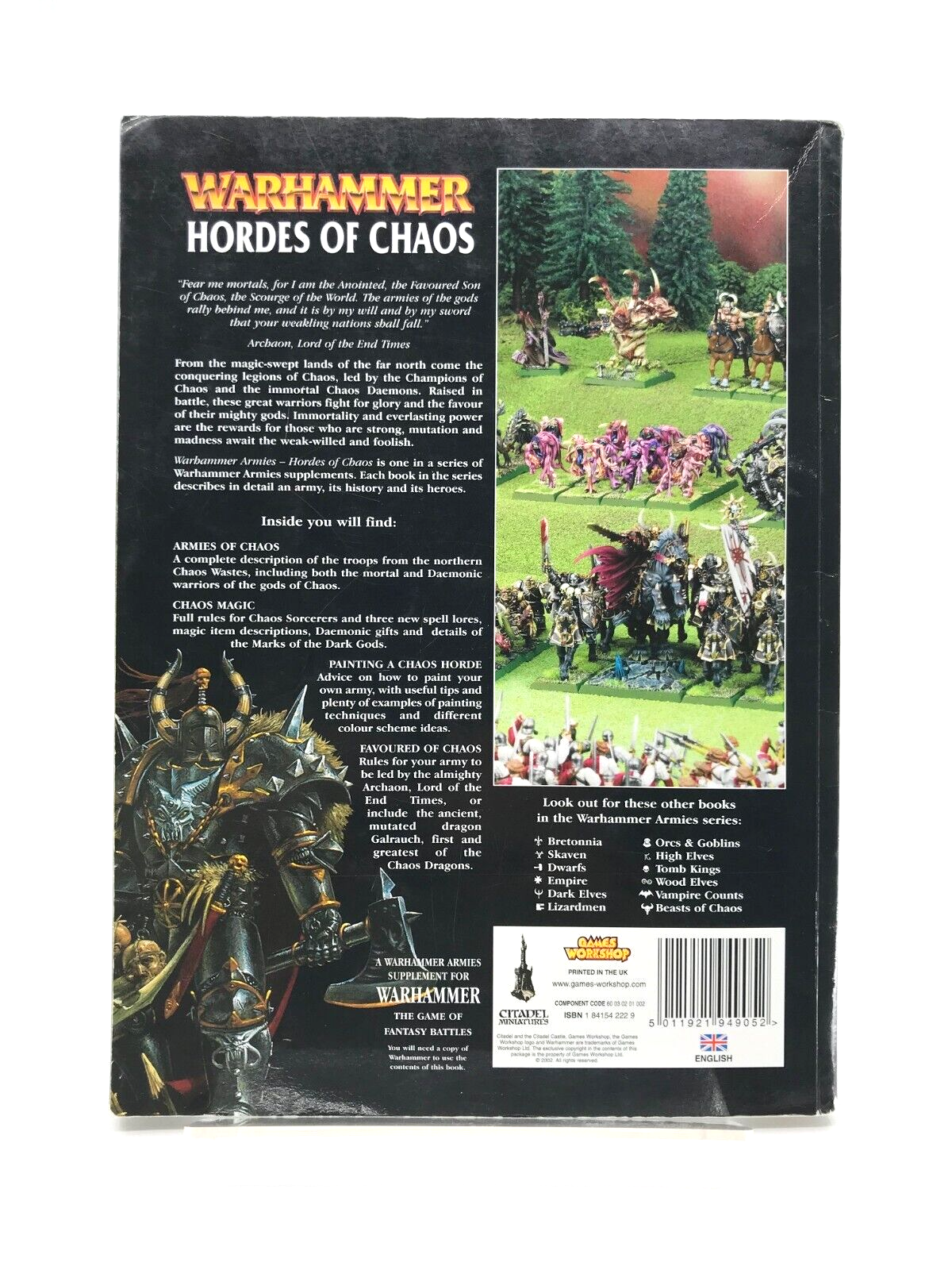 Hordes of Chaos Codex Warhammer Fantasy - Warhammer Games Workshop M532