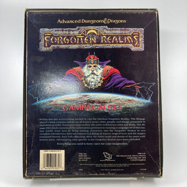 AD&D Forgotten Realms Campaign Set Dungeons & Dragons - Unsure if Complete W192