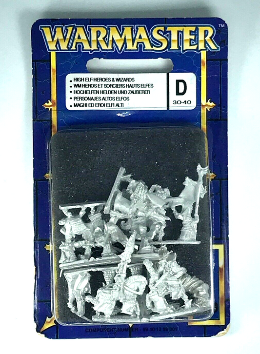 High Elf Elves Heroes / Wizards Blister - OOP - Warmaster Warhammer C812