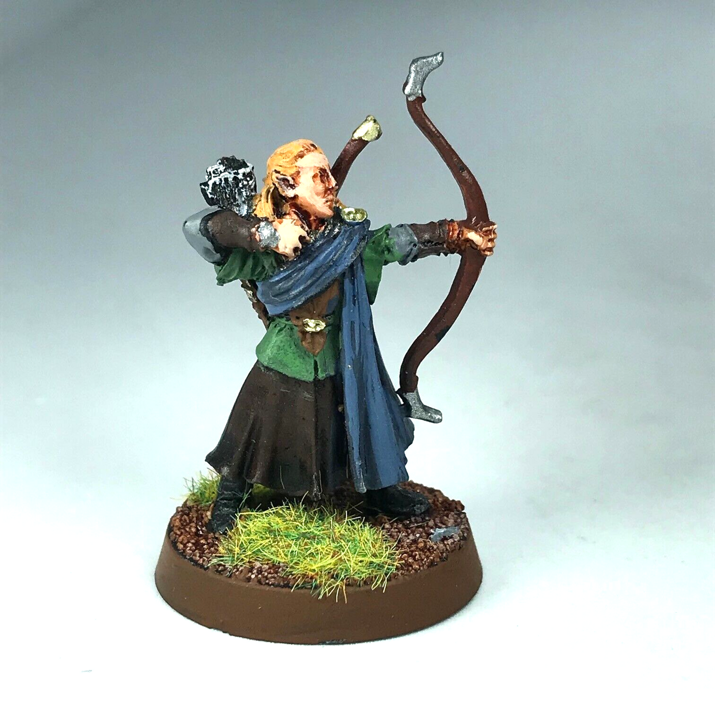 Metal Lothlorien Wood Elf Archer - Painted - Warhammer / Lord of the Rings X4345