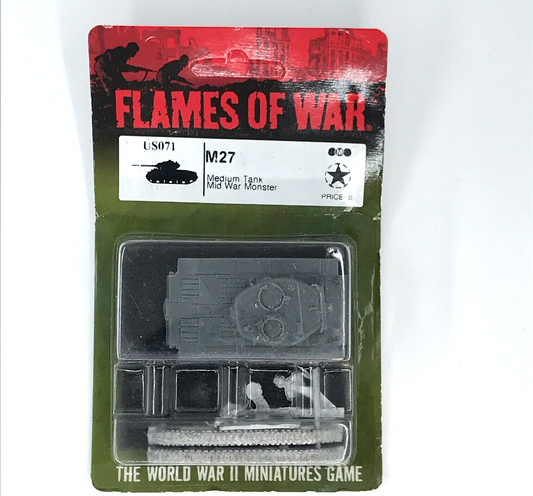 WW2 Allied USA M27 Medium Tank Blister - Flames of War C438