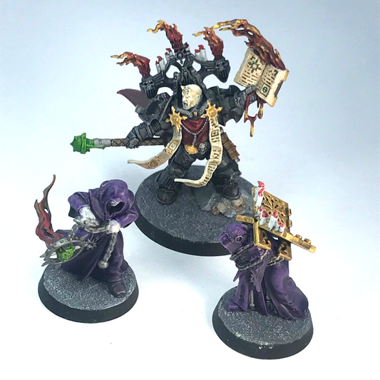 Dark Apostle & Dark Disciples Chaos Space Marines - Painted Warhammer 40K C2065