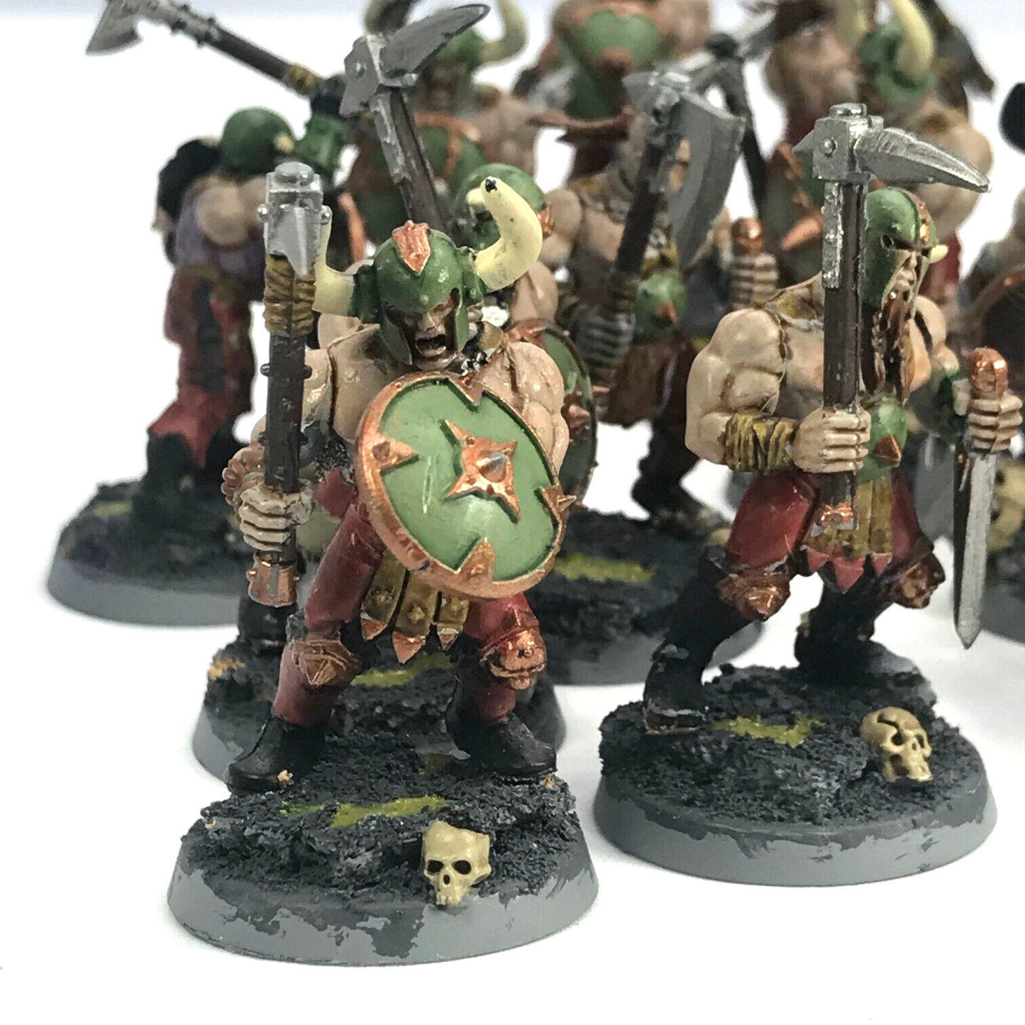 Chaos Marauders Maggotkin Nurgle Chaos - Painted - Warhammer Age of Sigmar C2726