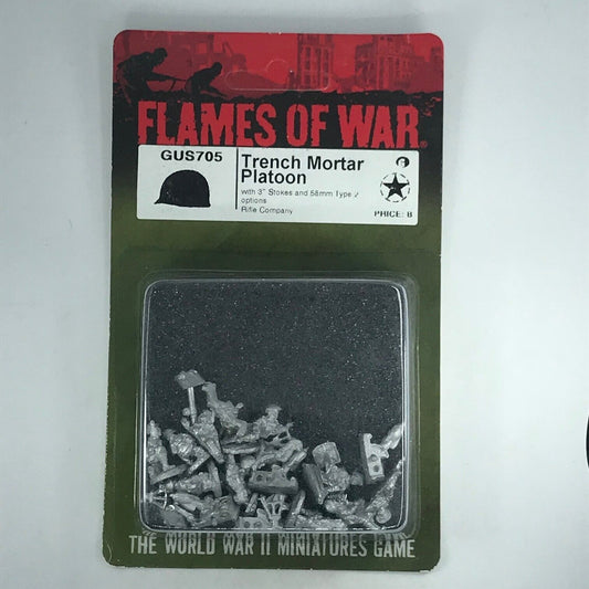 Metal USA Trench Mortar Platoon WW2 - Flames of War C194