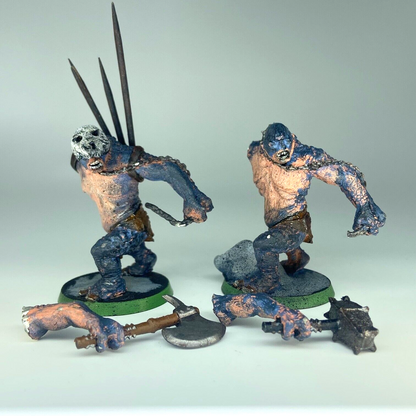 Moria Goblin Cave Trolls - LOTR Warhammer / Lord of the Rings Metal C1353