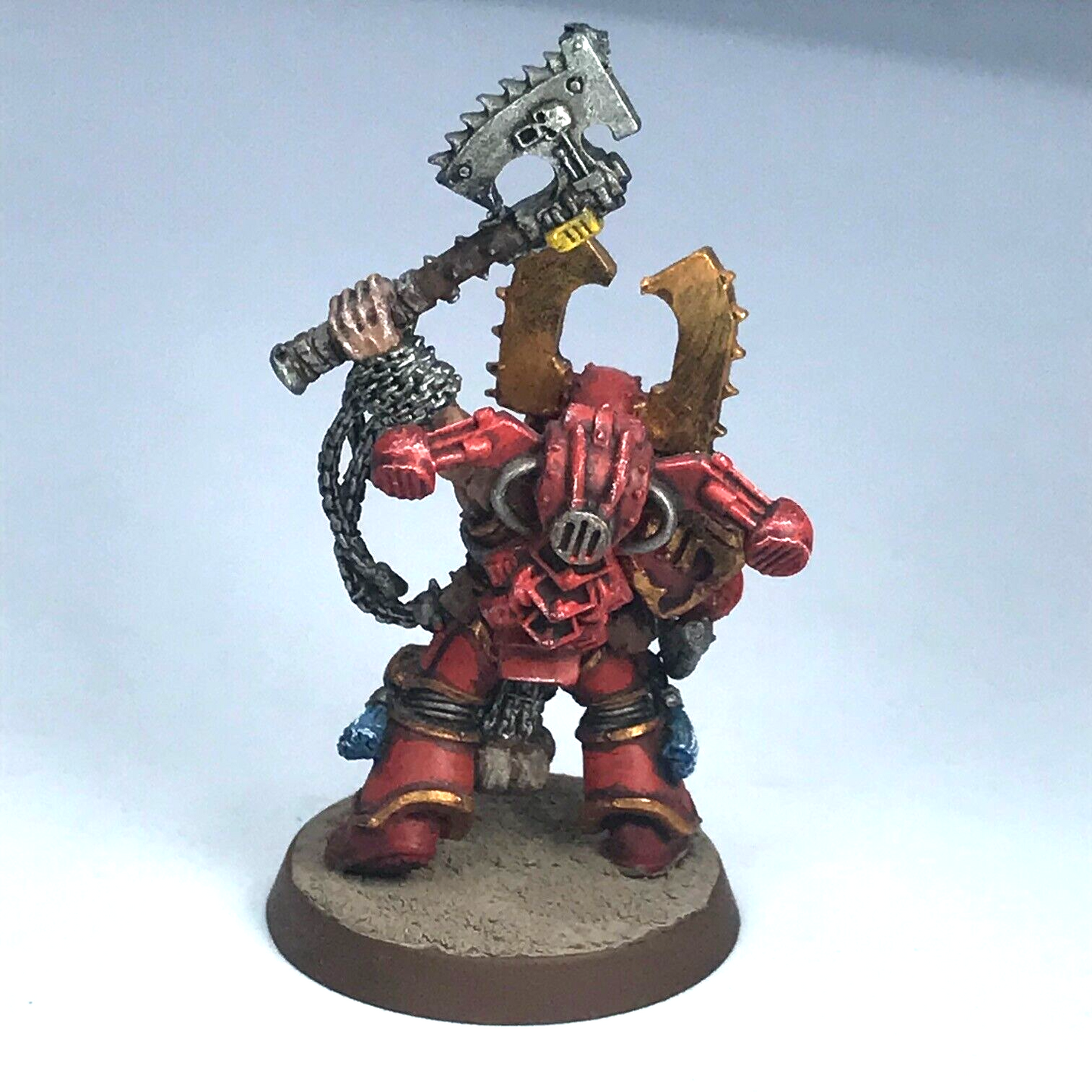 Metal Chaos Space Marine Khorne Champion - Painted - Warhammer 40K X5204