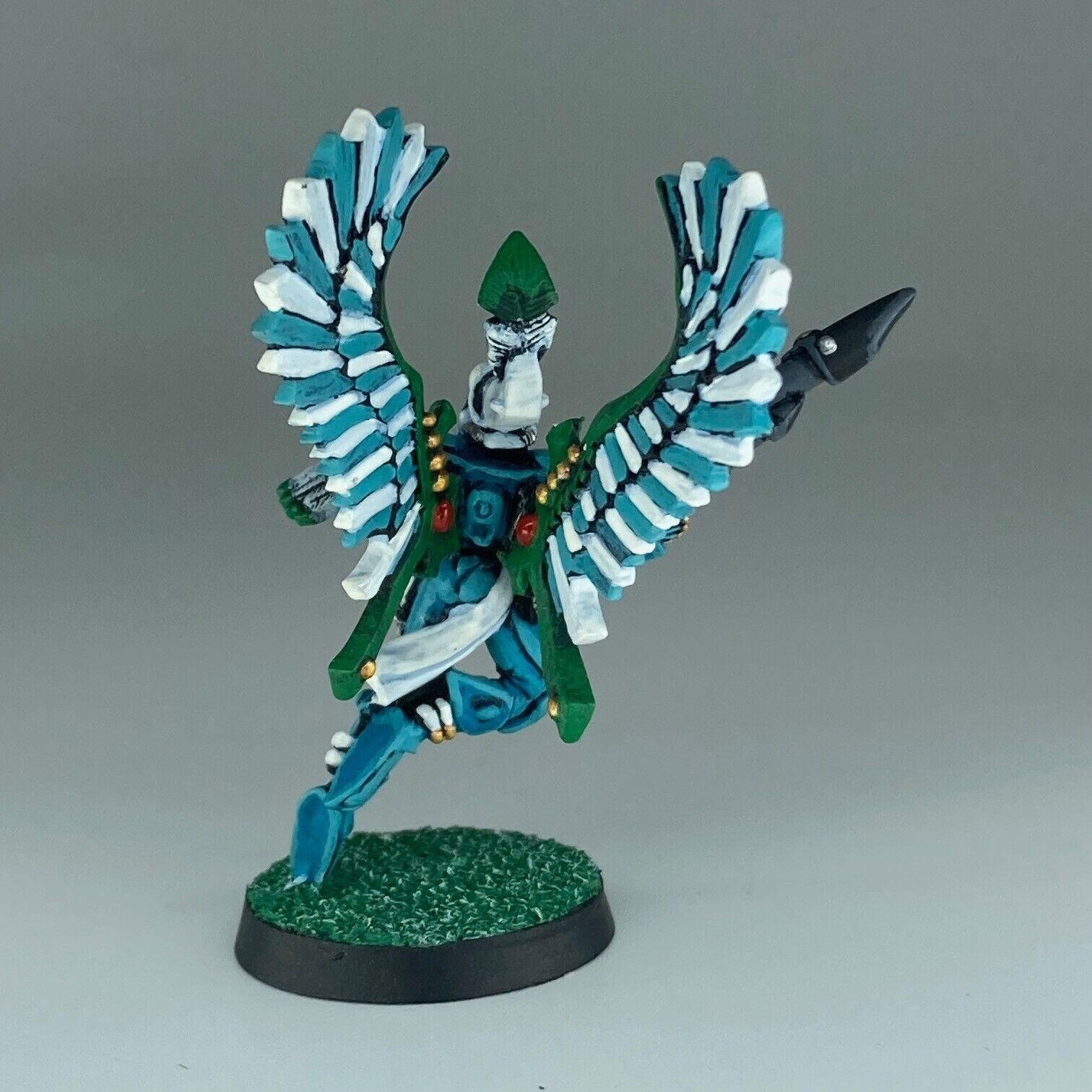 Swooping Hawk Exarch - Eldar - 3rd Edition Warhammer 40k Painted Metal
