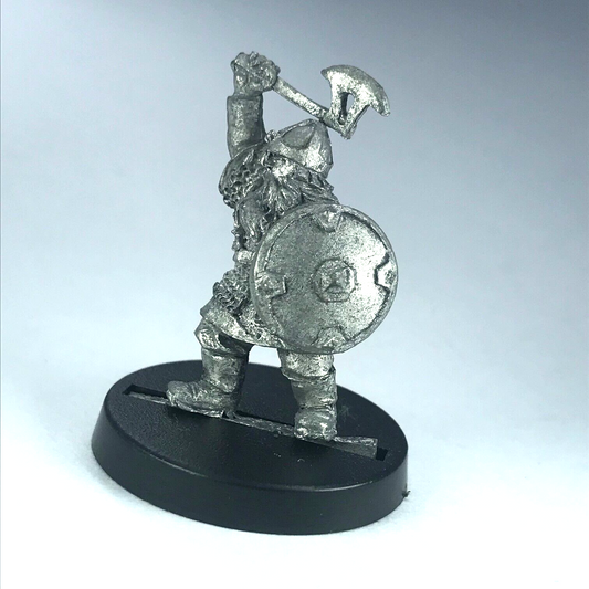 Dwarf Warrior with Axe & Shield OOP LOTR / Warhammer / Lord of the Rings X2454