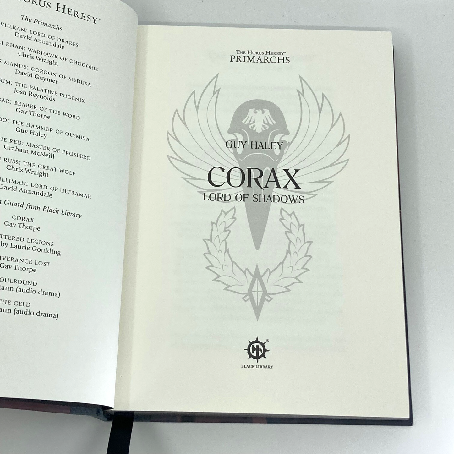 Corvus Corax: Lord Of Shadows - Limited Edition - Black Library Warhammer M1913