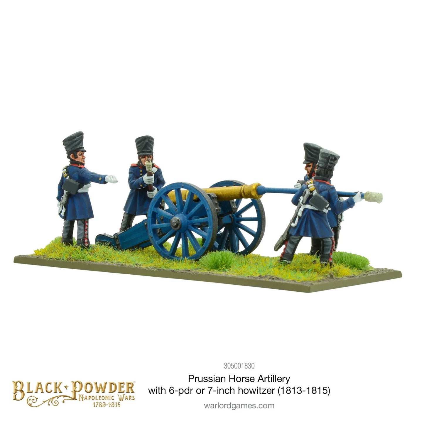 Napoleonic Prussian Horse Artillery with 6-PDR  - Warlord Games Black Powder