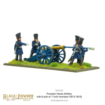 Napoleonic Prussian Horse Artillery with 6-PDR  - Warlord Games Black Powder