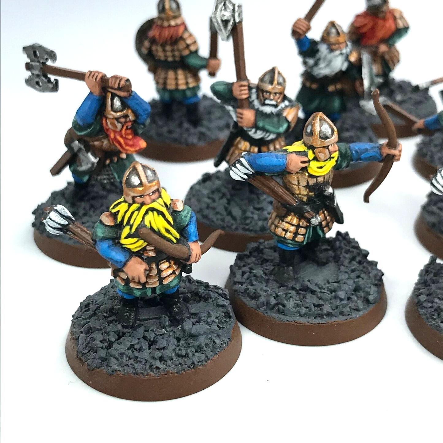 Dwarf Warriors LOTR - Painted - Warhammer / Lord of the Rings C3263