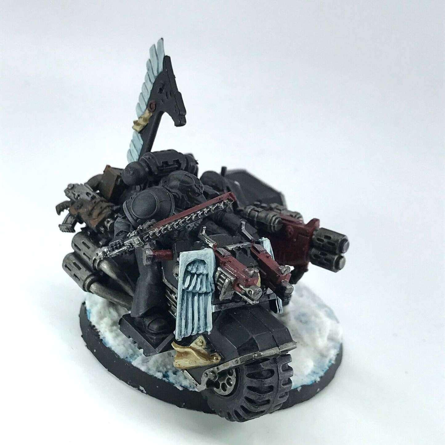 Dark Angels Ravenwing Attack Bike - Warhammer 40K Painted Games Workshop C2757