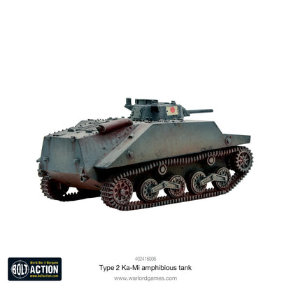 Japanese Type 2 KA-MI Amphibious Tank - Warlord Games Bolt Action Miniatures