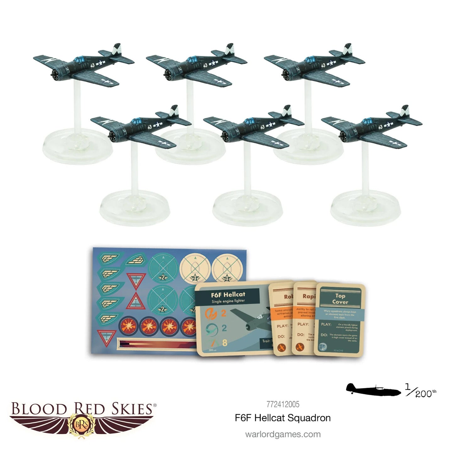 Blood Red Skies: F6F Hellcat Squadron - Bolt Action Warlord Games Miniatures