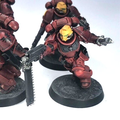 Blood Angels Assault Intercessors Space Marines - Painted - Warhammer 40K C3600