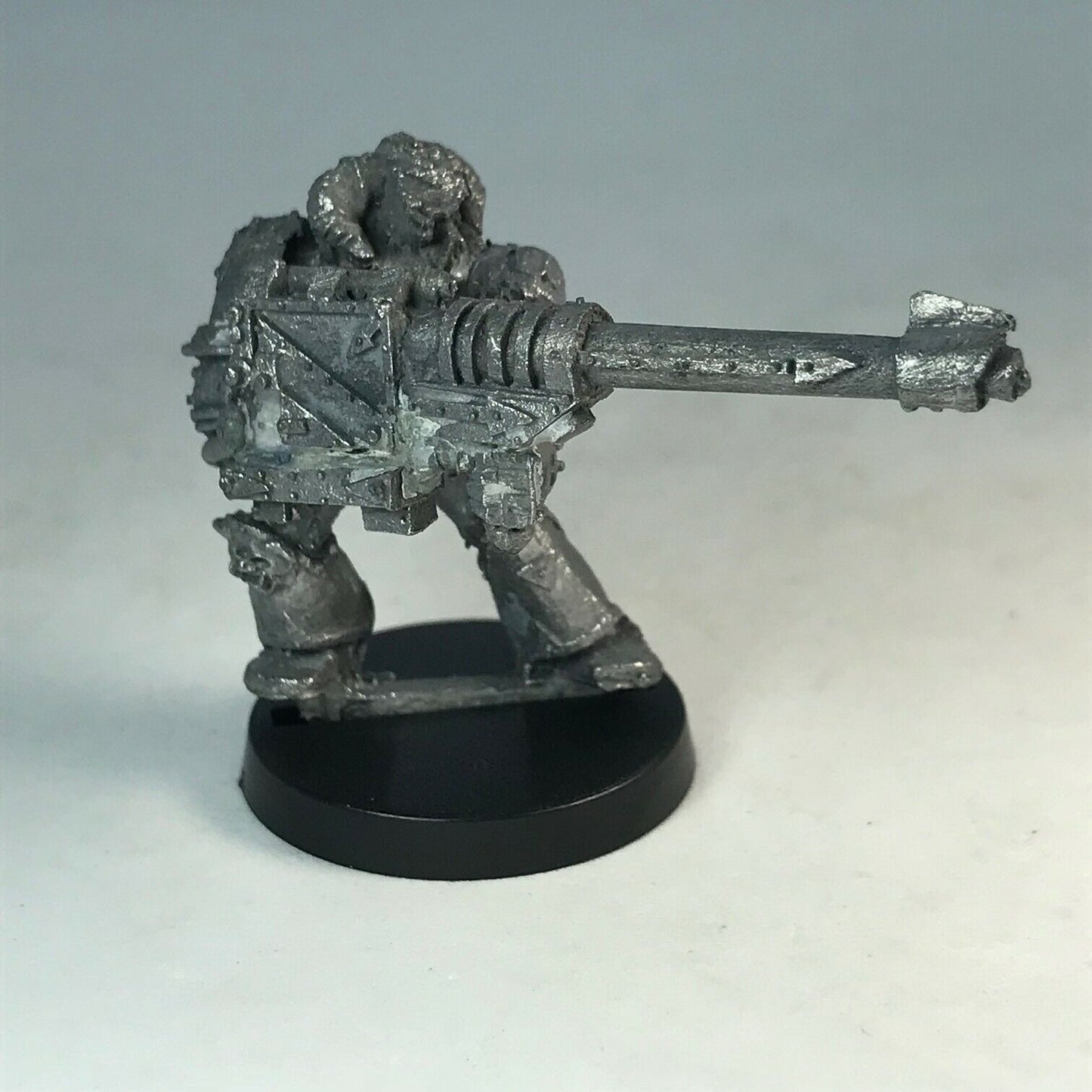 Metal Chaos Space Marine Lascannon - Corrosion on model - Warhammer 40K X7992