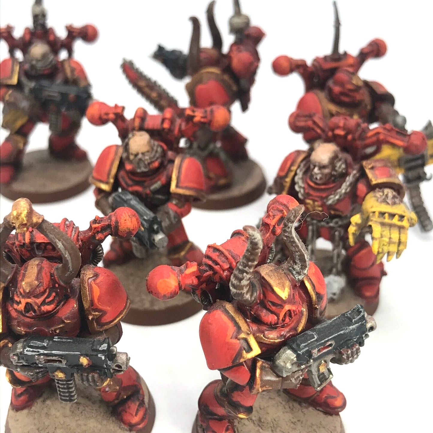 Khorne Chaos Space Marines Squad - Painted - Warhammer 40K C2834