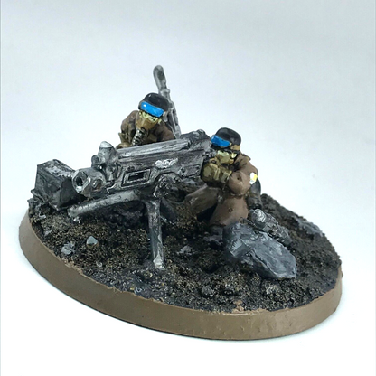 Steel Legion Heavy Bolter Team Imperial Guard - Warhammer 40K Painted C1342