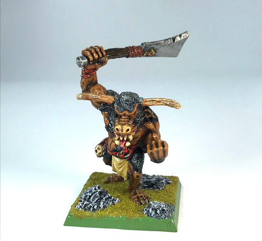 Chaos Minotaur Beastmen - Painted - Classic Metal Warhammer Fantasy C382