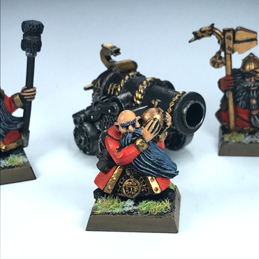 Classic Dwarf Cannon with Crew - Painted - Warhammer Fantasy C1915