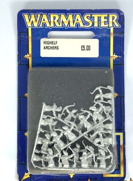 Classic Metal High Elves Elf Archers Blister - OOP - Warmaster Warhammer C113