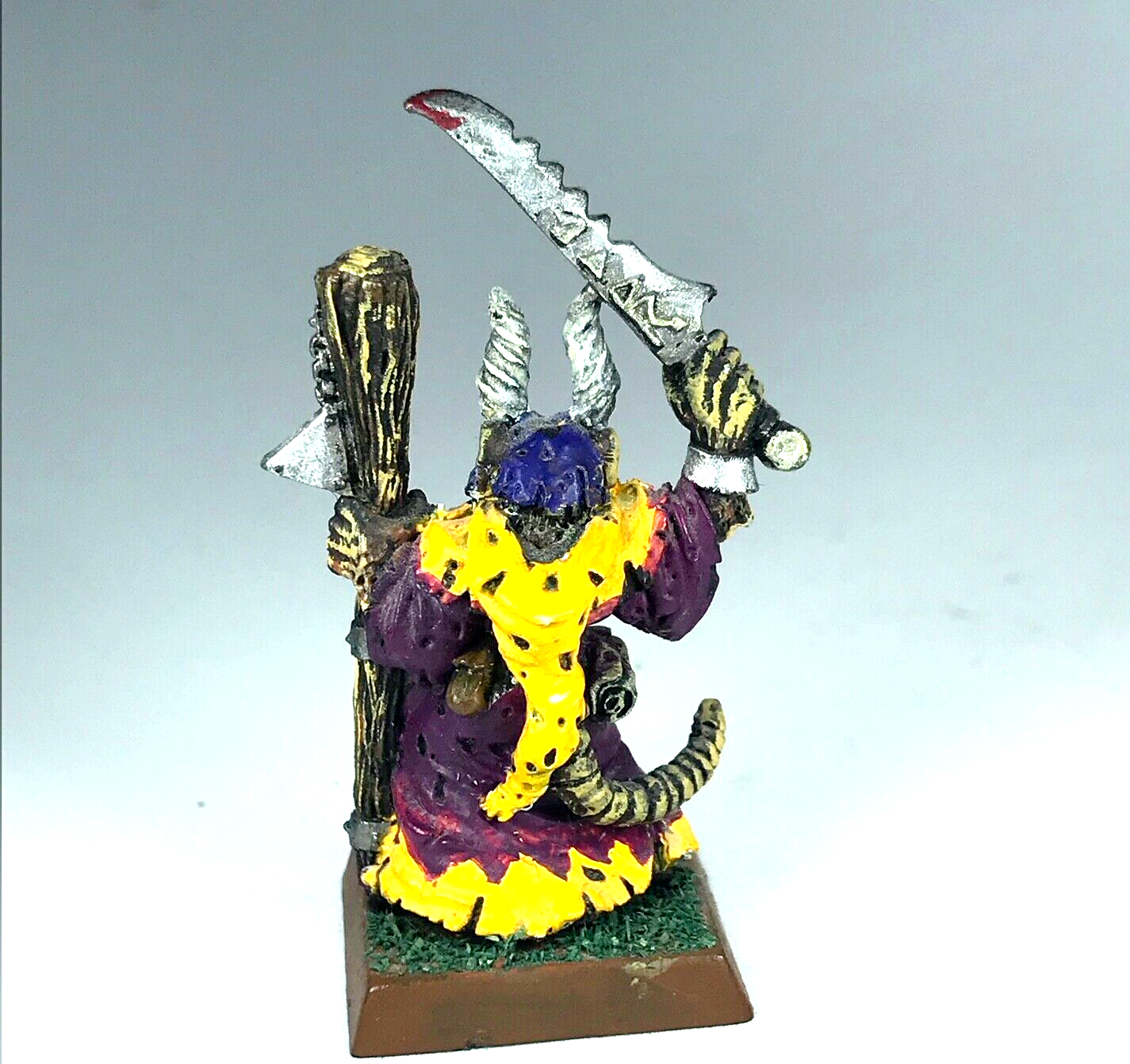 Skaven Plague Monk Champion - Painted - Warhammer Fantasy Classic Metal X5503