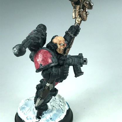 Chaos Space Marine Standard Bearer Command - Painted - Warhammer 40K X5676