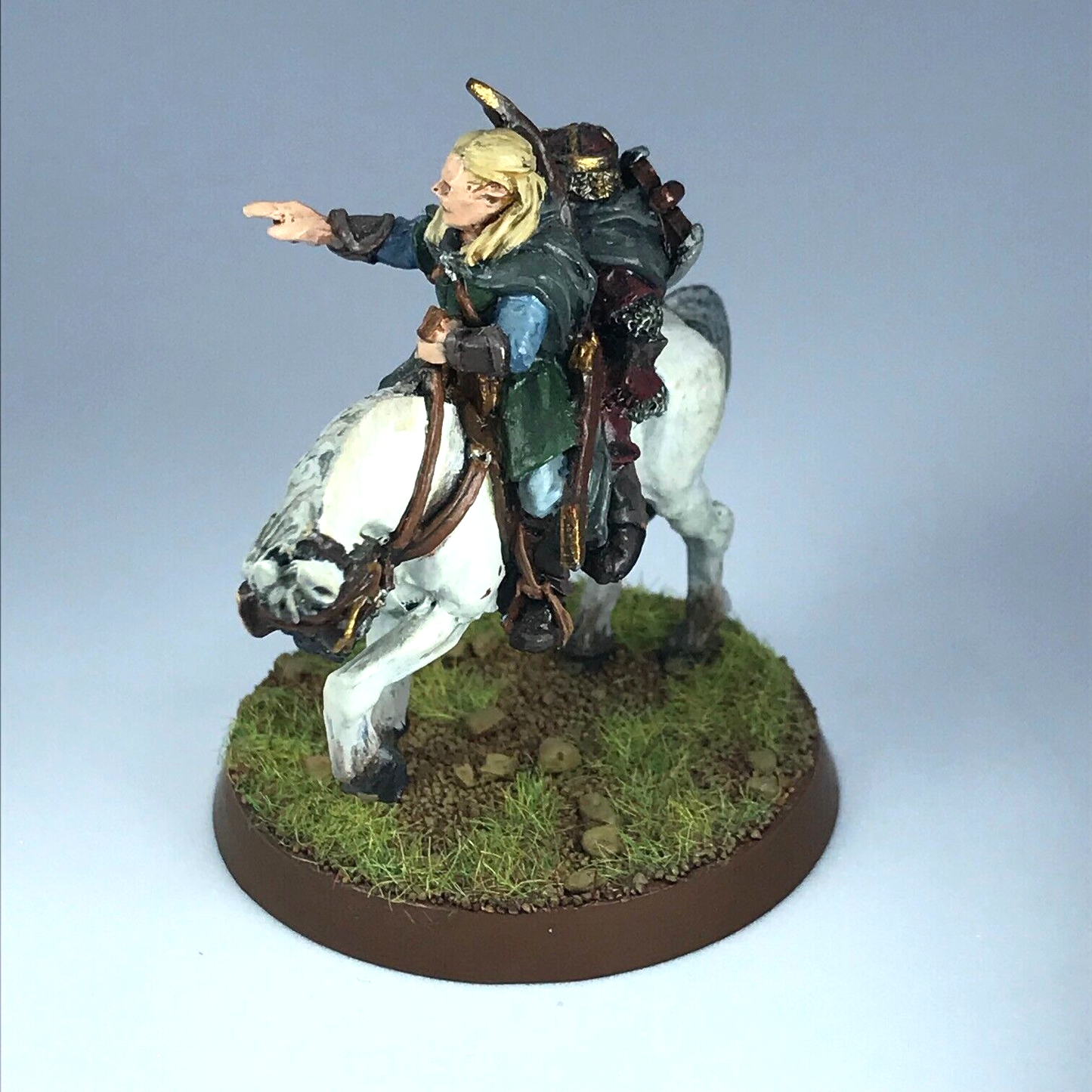 Legolas & Gimli on Horse LOTR Warhammer / Lord of the Rings Metal Painted X1962