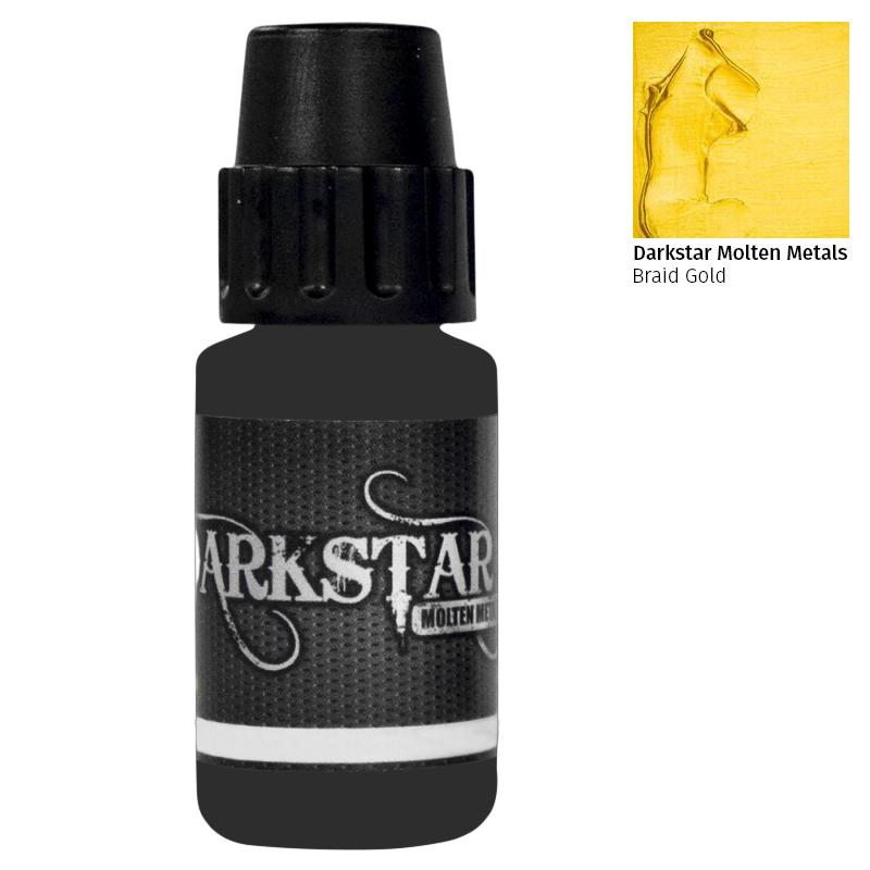 Braid Gold Darkstar Molten Metals Paint - 17ml Bottles New & Unopened