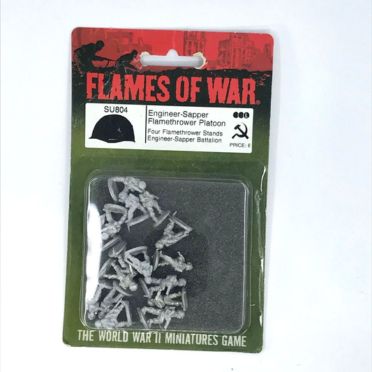 WW2 Soviet Engineer Sapper Flamethrower Platoon Blister - Flames of War C1563