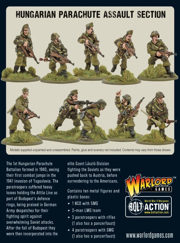 Hungarian Parachute Assault Section - Warlord Games Bolt Action Miniatures