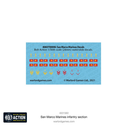 Italian San Marco Marines Infantry Section - Warlord Games Bolt Action