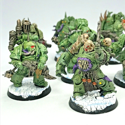 Death Guard Plague Marines Squad Chaos - Painted - Warhammer 40K C2475