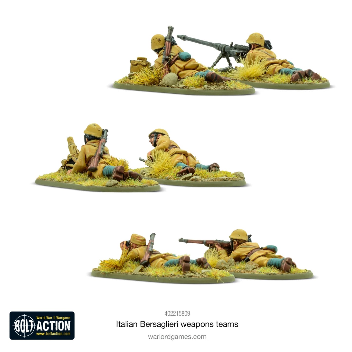 Italian Bersaglieri Weapons Teams - Warlord Games Bolt Action Miniatures