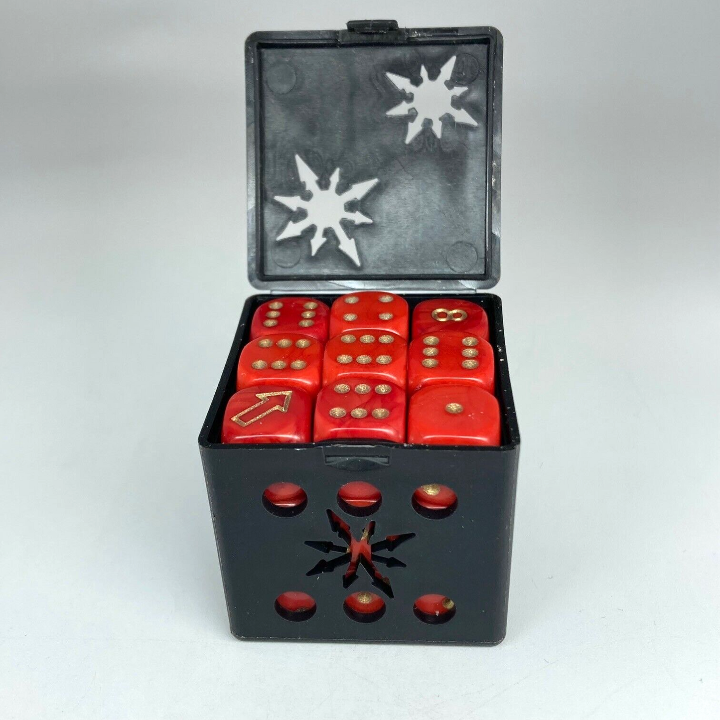 Chaos D6 Dice Set & Scatter Die - Red - Warhammer 40K Games Workshop X14167