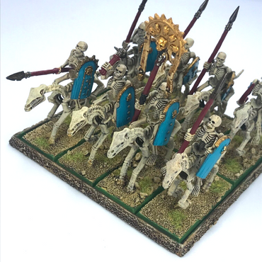 Classic Tomb Kings Skeleton Horsemen Regiment - Painted - Warhammer Fantasy