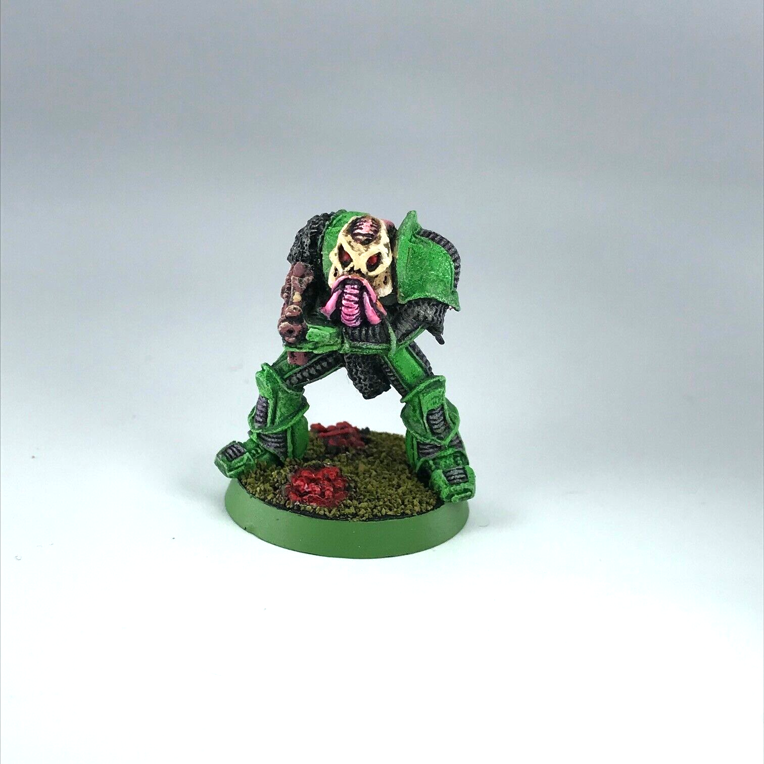 Nurgle chaos renegade - no back pack - rogue trader - warhammer 40k metal x13323
