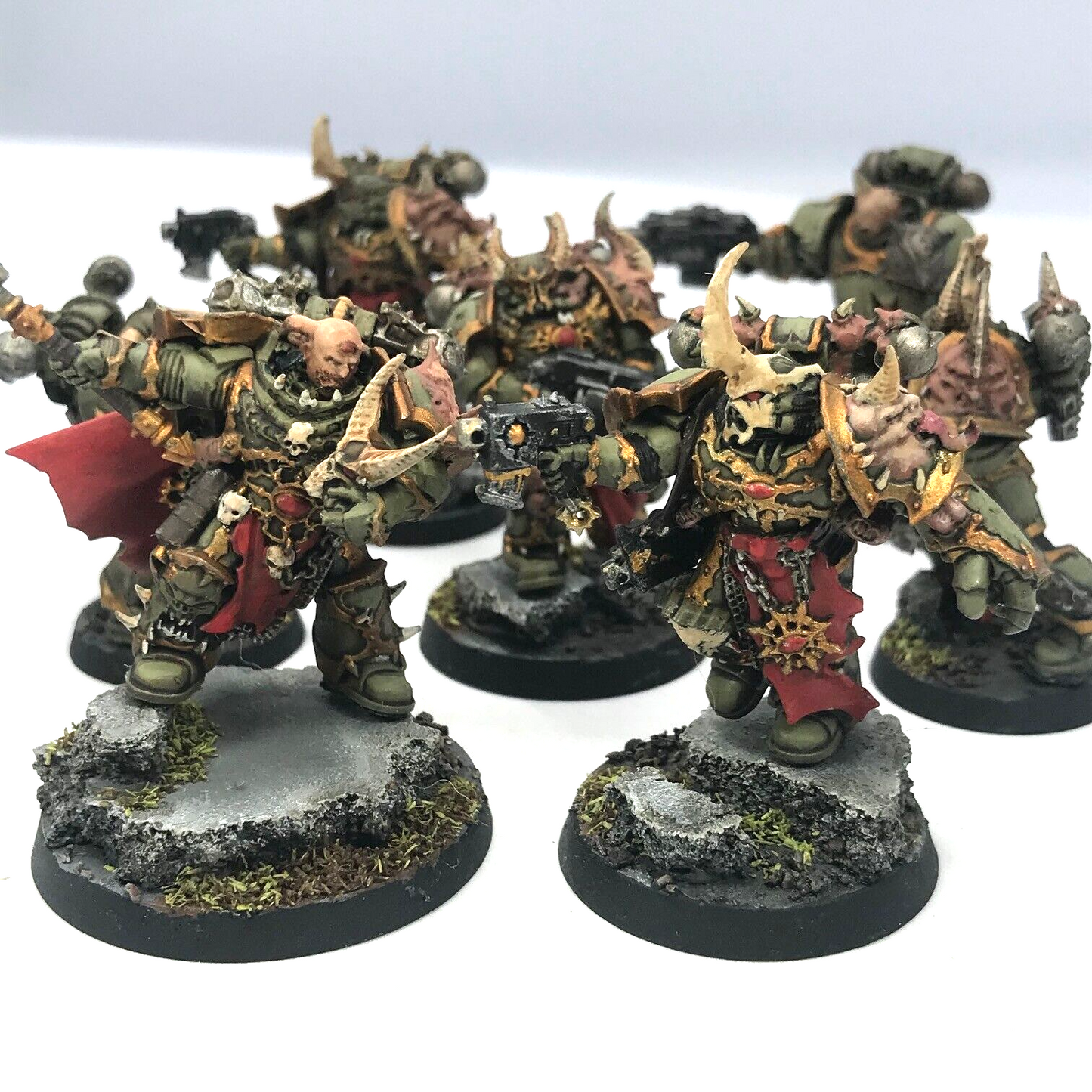 Chaos Nurgle Marine Squad Bundle Death Guard - Painted - Warhammer 40K C2938