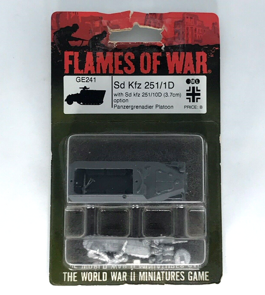 Axis Sd Kfz 251/D Panzergrenadier Half-track Blister - Flames of War C1464