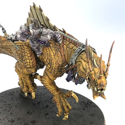 Converted Chaos Knight on Carnosaur Slaves To Darkness - Warhammer Age of Sigmar