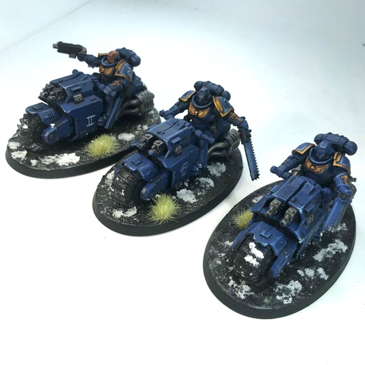 Space Marine Bike Squad - Painted - Warhammer 40K C2195