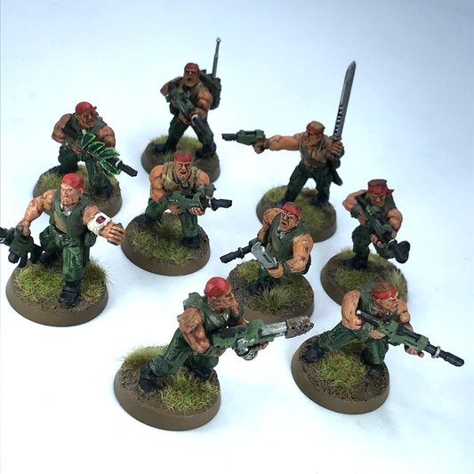 Imperial Guard Catachan Jungle Fighter Squad  - Painted - Warhammer 40K C3828